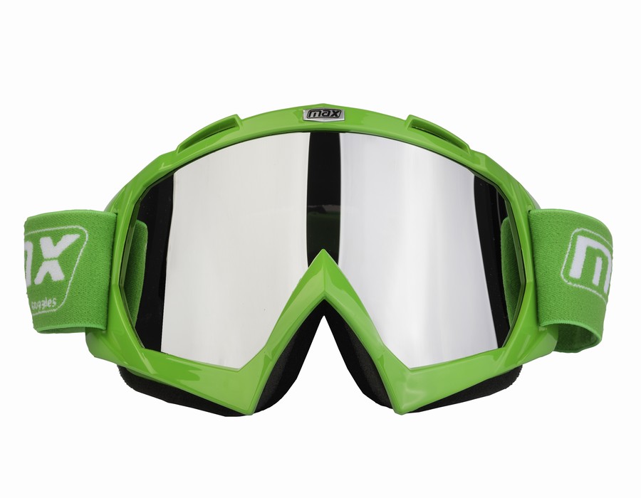 ANTIPARRA ESPEJADA MAX VG970 CLASSIC VERDE BRILLANTE (C/FUNDA)